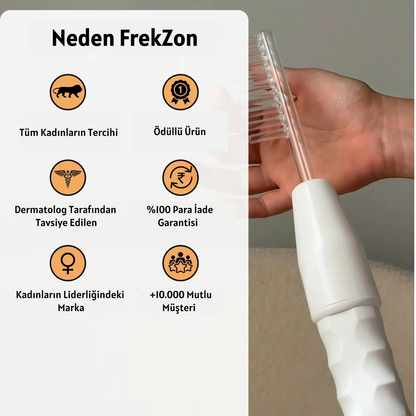 FrekZon Ev Tipi Profesyonel Yüksek Frekans Bakım Seti