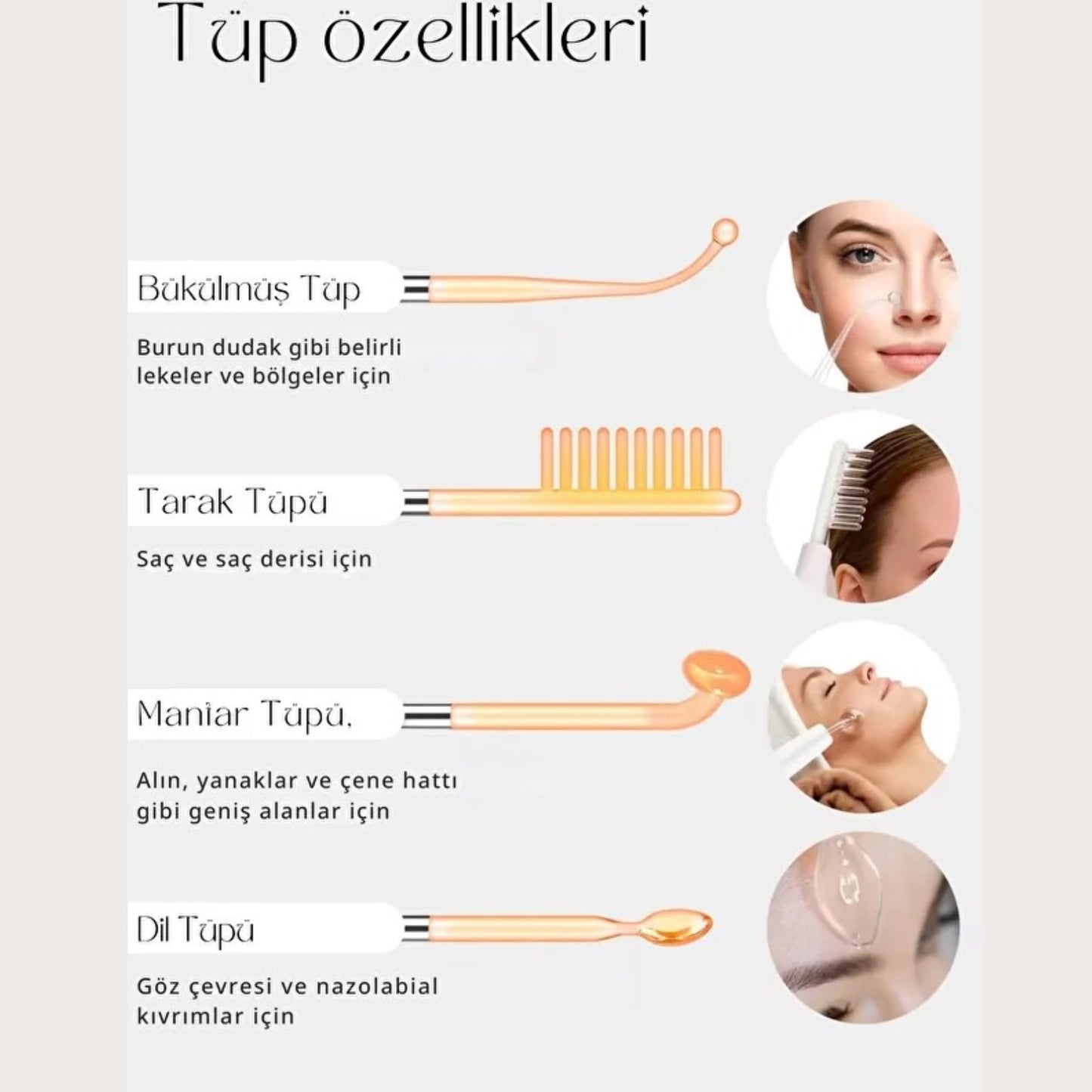 FrekZon Ev Tipi Profesyonel Yüksek Frekans Bakım Seti